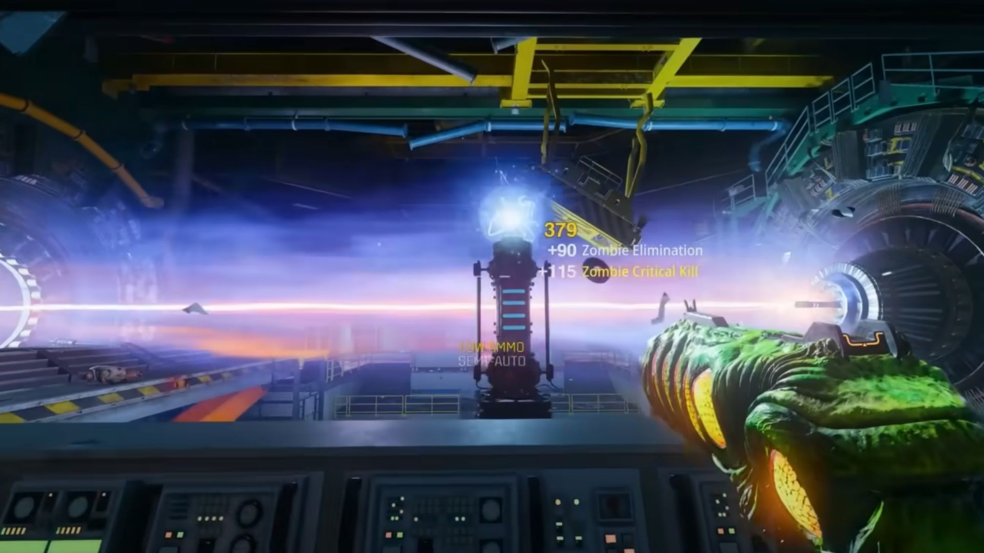 Infuse this blue orb into the Gorgofex in Black Ops 6 Zombies Reckoning (Image via Activision || YouTube/@CodeNamePizza)
