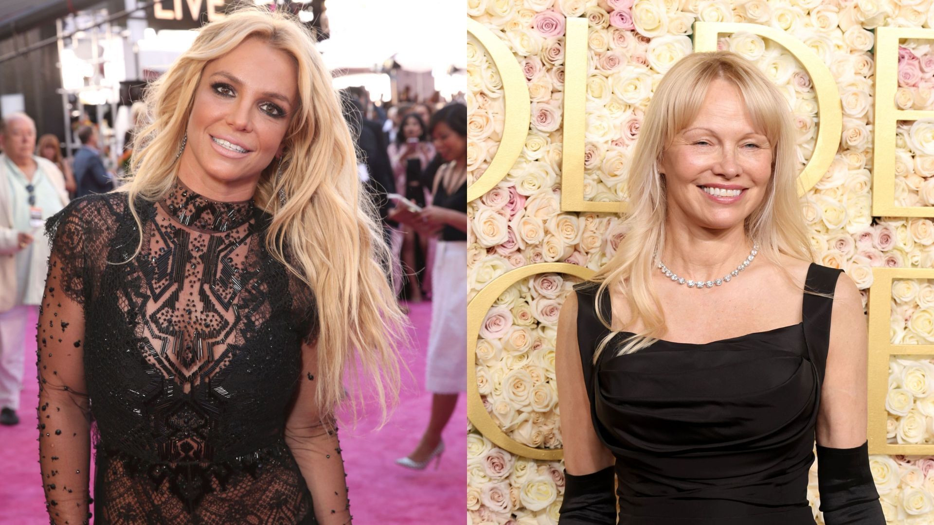 From L to R: Britney Spears and Pamela Anderson (Image via Getty Images)
