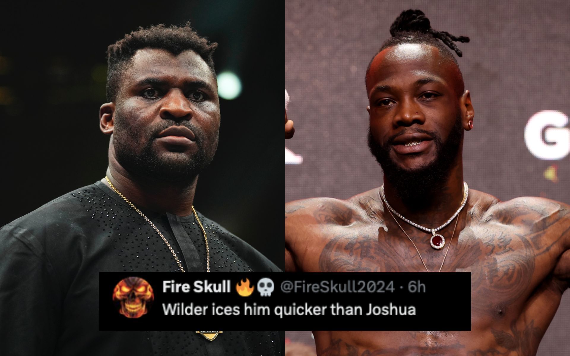 Fans on Francis Ngannou