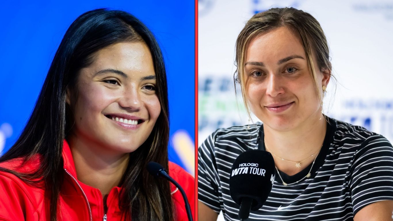 Emma Raducanu(left) and Paula Badosa(right). Images:Getty
