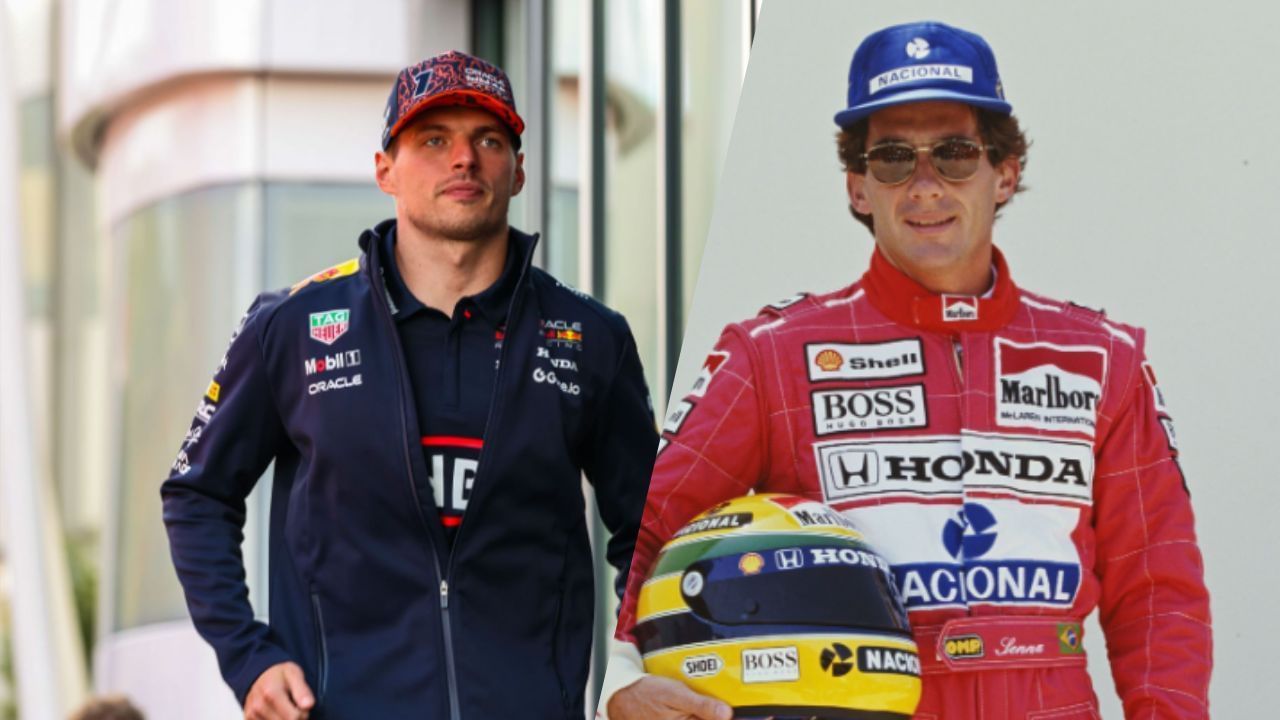 Max Verstappen and Ayrton Senna 