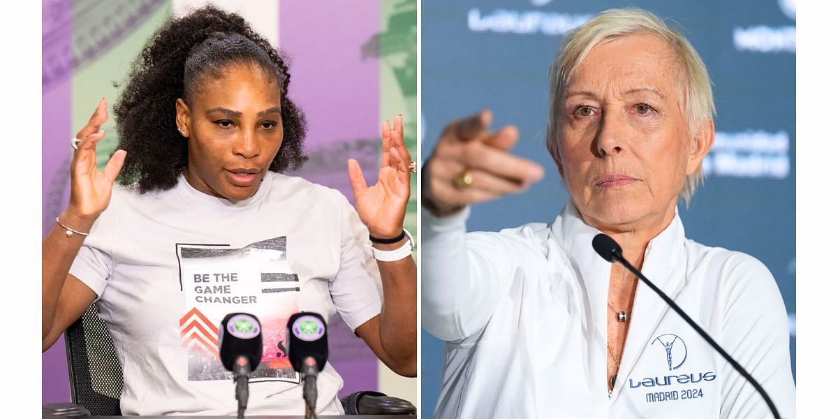 Serena Williams (L) and Martina Navratilova (R) (Image Source: Getty)