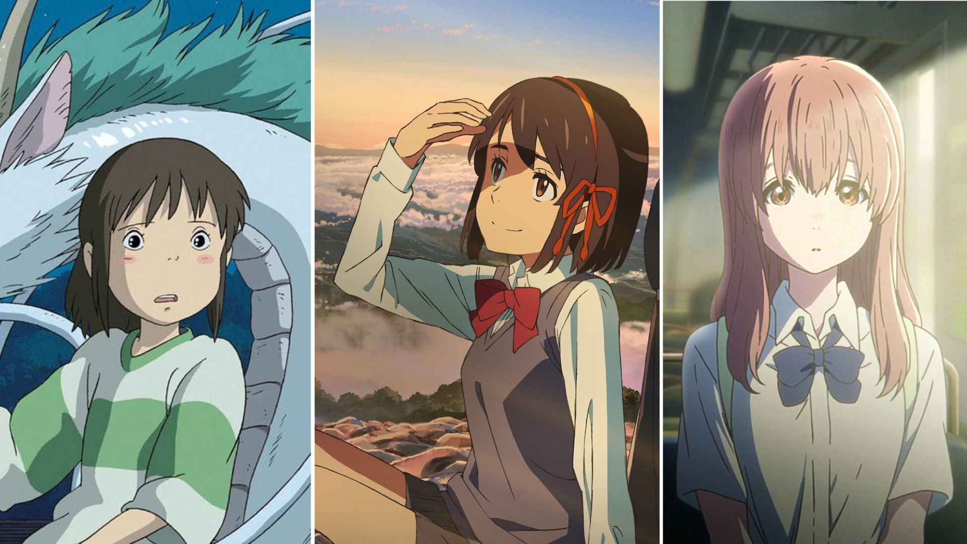 Spirited Away, Your Name, A Silent Voice
