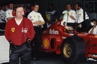 Jean Todt (L) and Michael Schumacher (R) at the 1996 Grand Prix of Portugal - Source: Getty