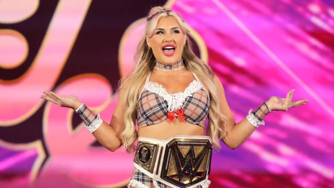 Tiffany Stratton seen breaking character; spotted with major WWE rival