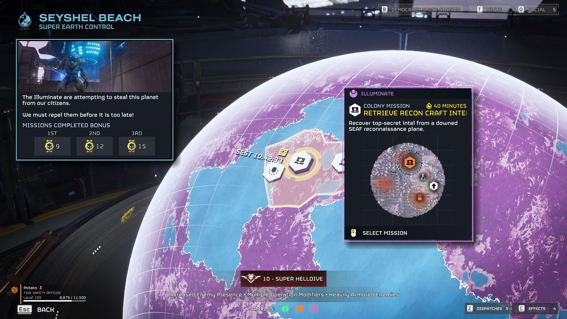 There are numerous Missions to choose from on each planet (Image via Sony | Sportskeeda Gaming)