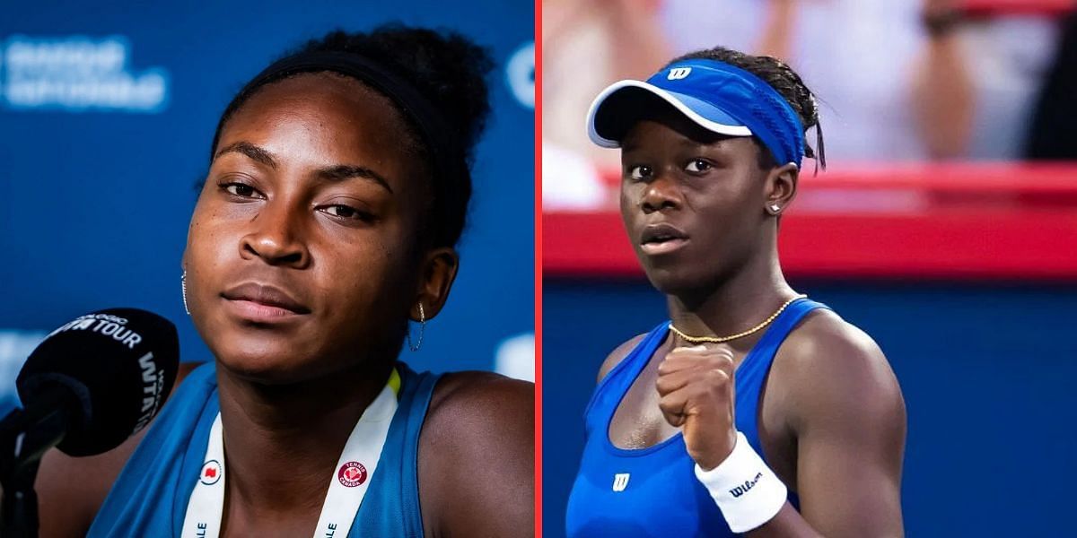 Coco Gauff (left), Victoria Mboko (right), Sources: Getty