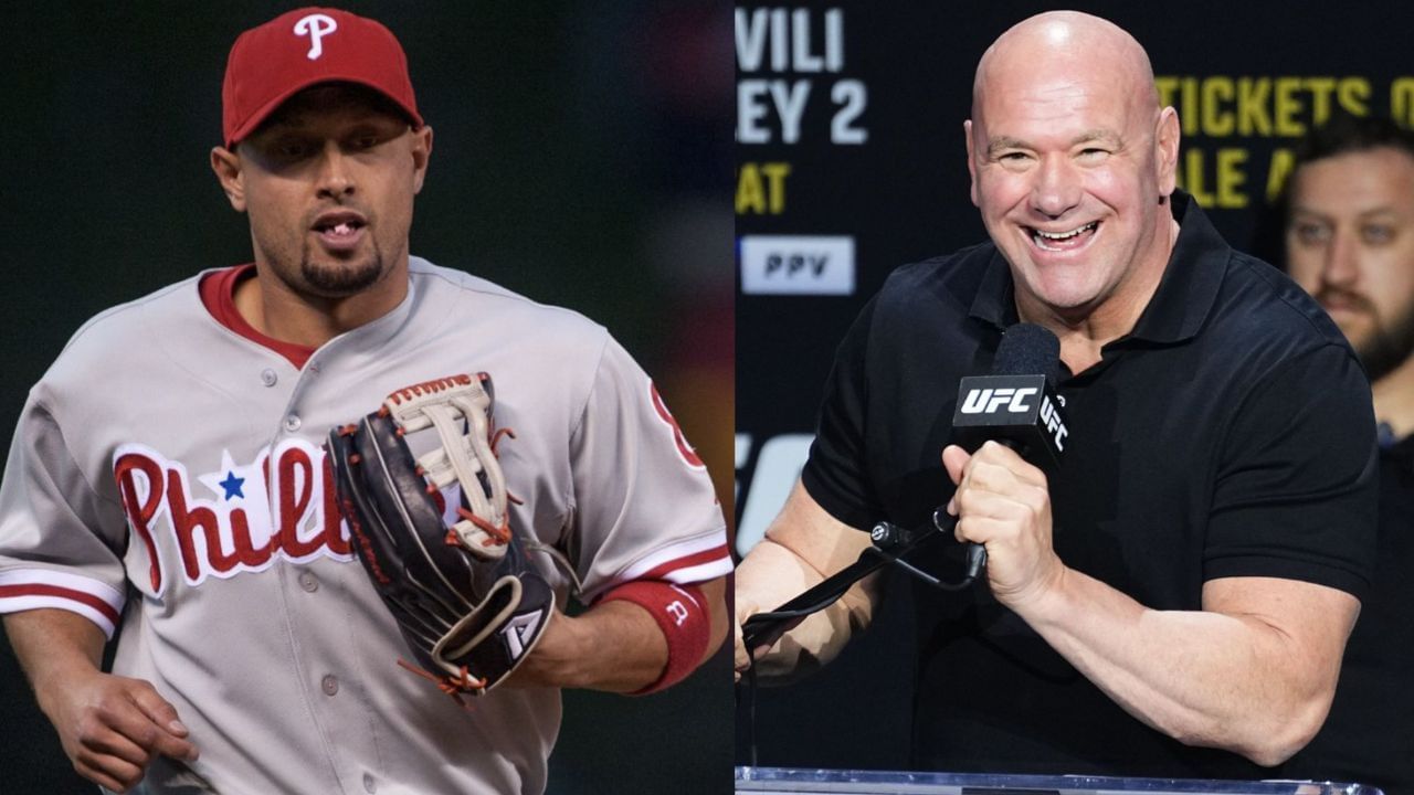 Shane Victorino (L), Dana White (R) (Images from - Getty)