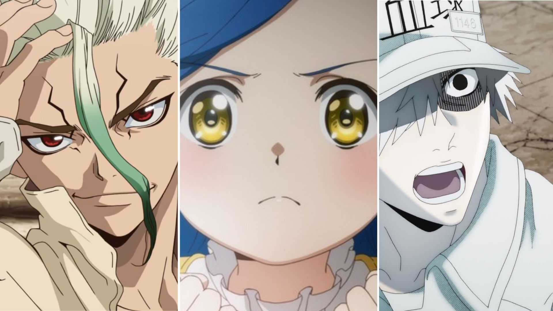 Dr. Stone, Ascendance of a Bookworm, Cells at Work! 