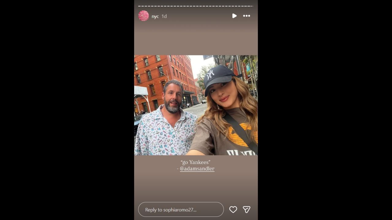 Screenshot of Sophia Romano&#039;s Instagram story (Image from - Instagram.com/@sophiaromo27 IG stories)