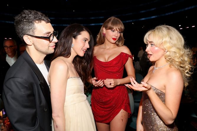 "Weird question, weird reaction": Internet reacts to Jack Antonoff's wife Margaret Qualley's response to being asked about Taylor Swift’s new album