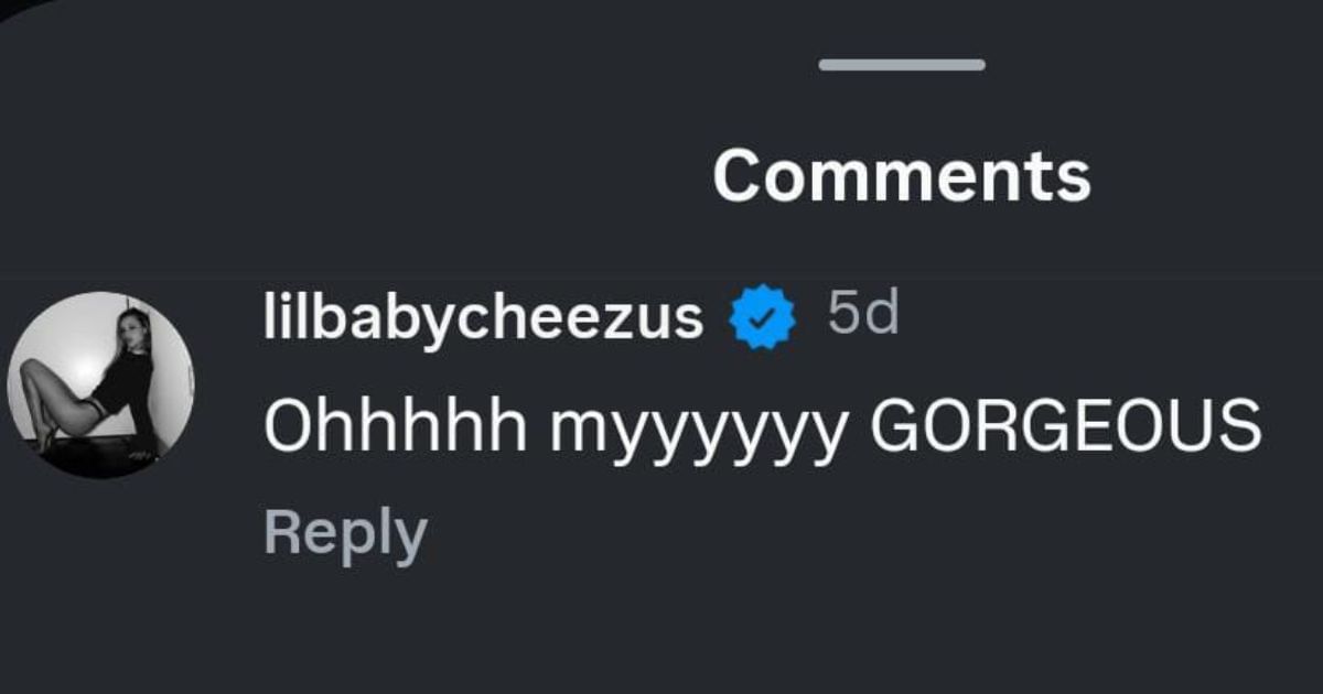 Chase Carter&#039;s comment [Image Credits: Instagram - @vanessahudgens]