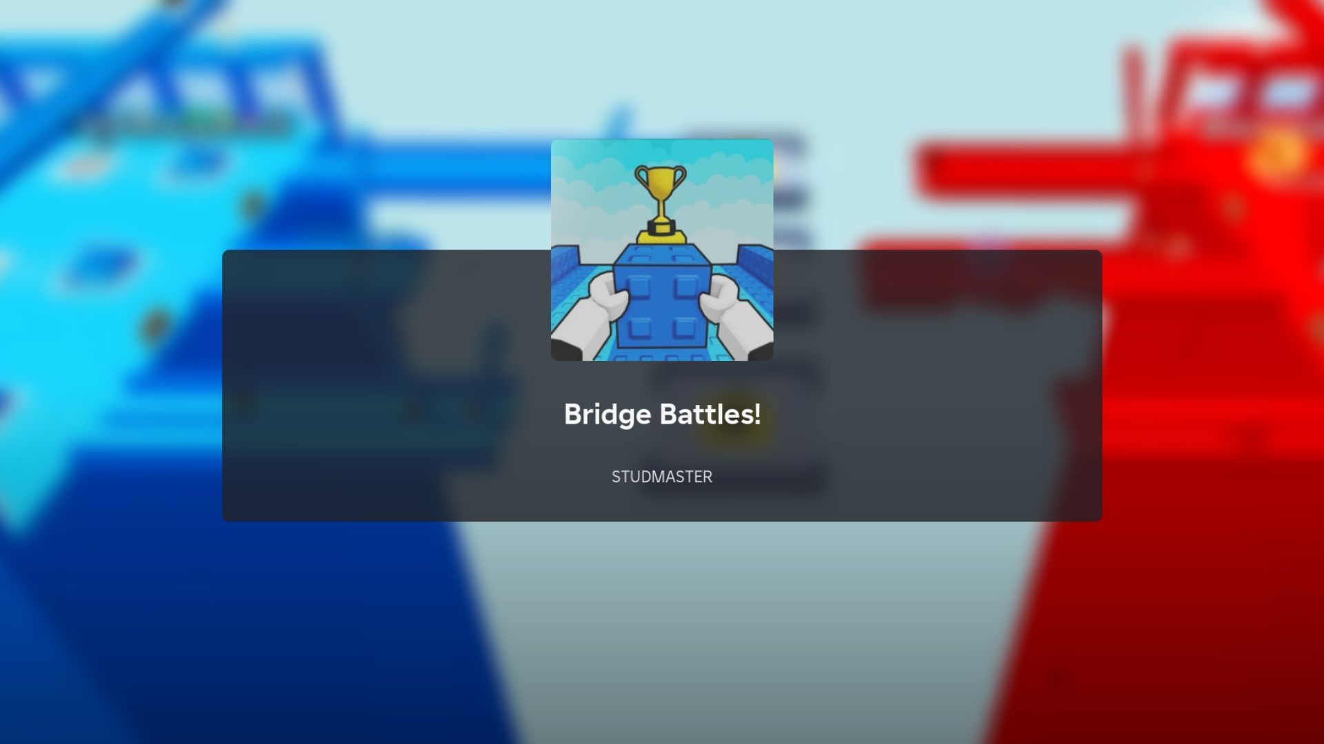 Build bridges faster than other teams and win the match (Image via Roblox)