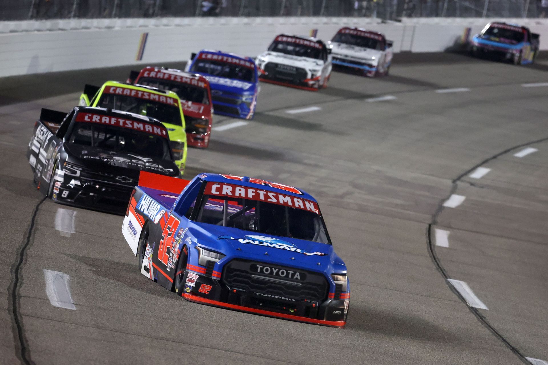 Kaden Honeycutt driving the #52 Toyota Tundra at Richmond Raceway - Source: Getty
