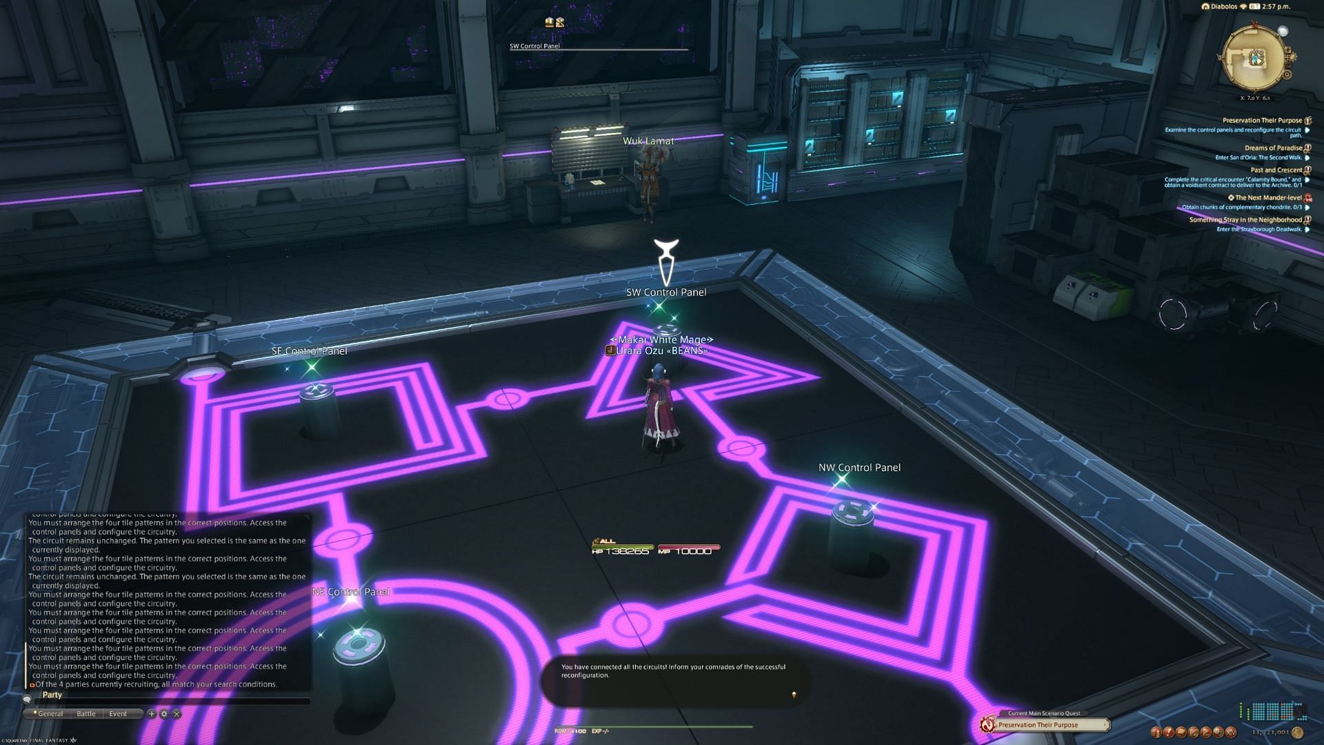Here&#039;s the solution shapes puzzle, so you can move on quickly (Image via Square Enix)