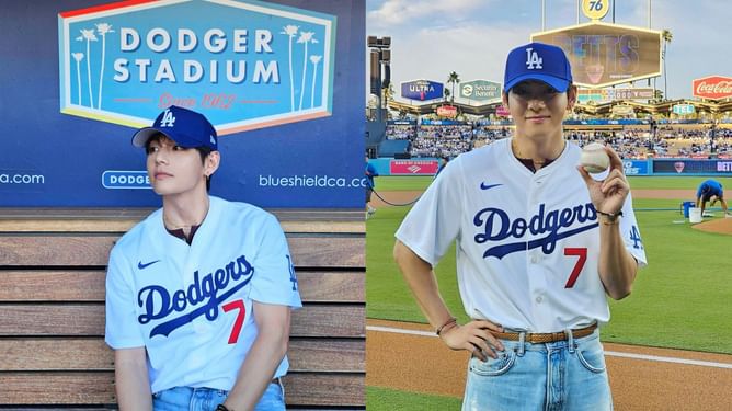 "WELCOME HOME TAEHYUNG"- Fans celebrate as BTS' V returns to South Korea after his Dodgers first pitch schedule in LA
