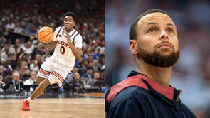 "Learning from a great one": College hoops fans react as Auburn's Tahaad Pettiford trains with Stephen Curry's trainer