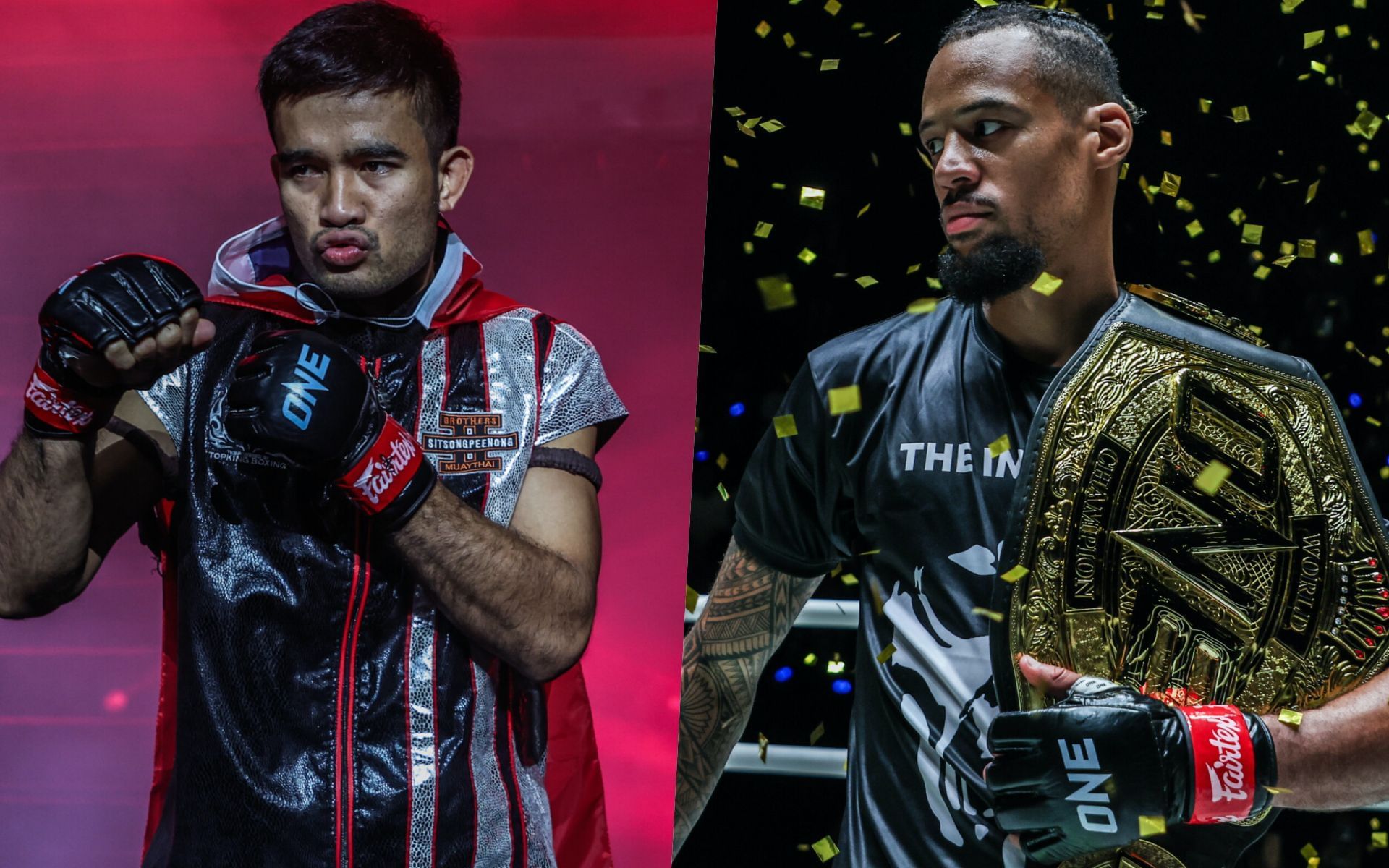 Rungrawee (L) and Regian Eersel (R) | Image by ONE Championship