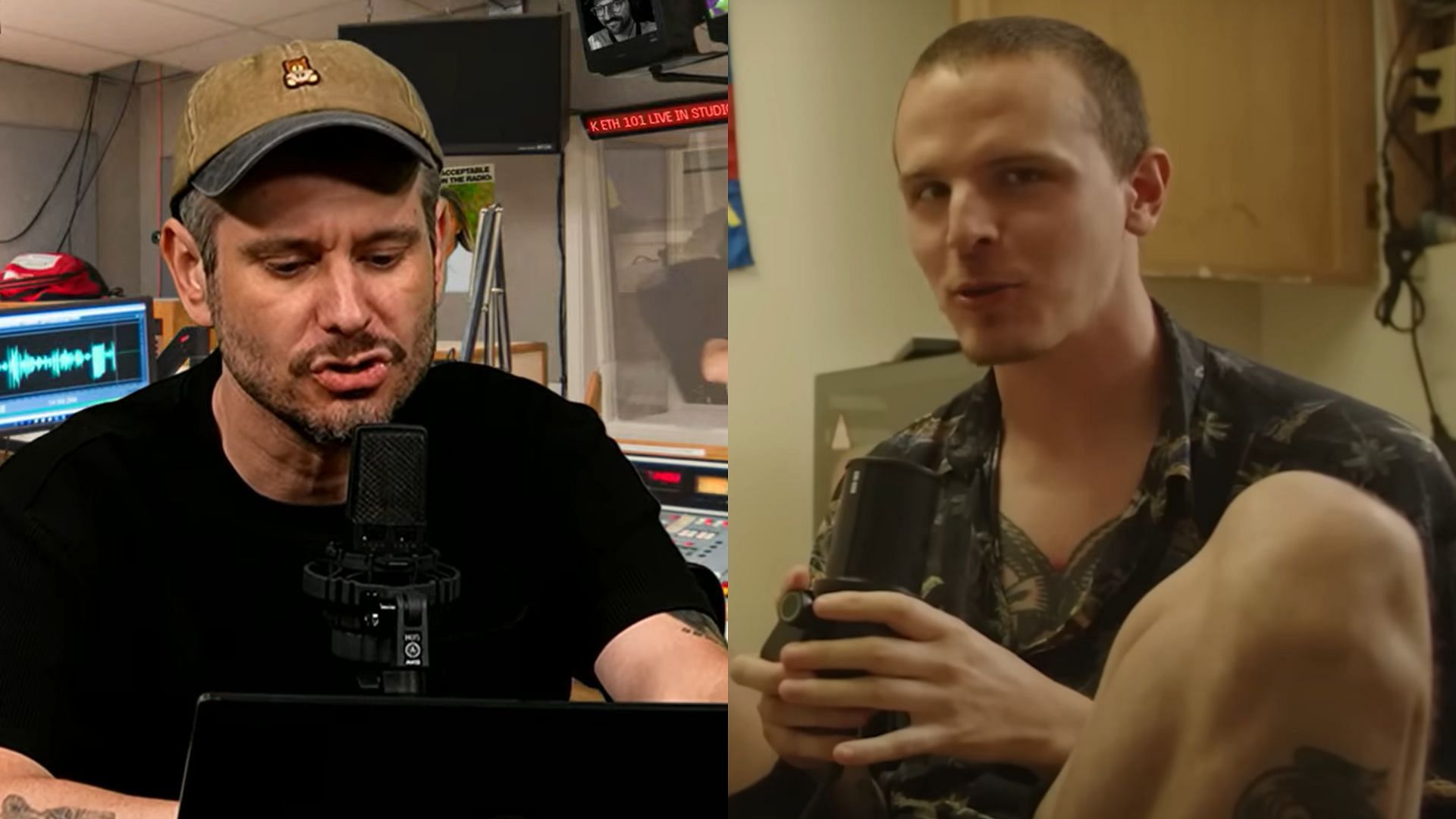 Ethan Klein went on a rant against Ian and Anisa Jomha in an Instagram Story (Image via H3 Podcast and iDubbbzTV/YouTube)