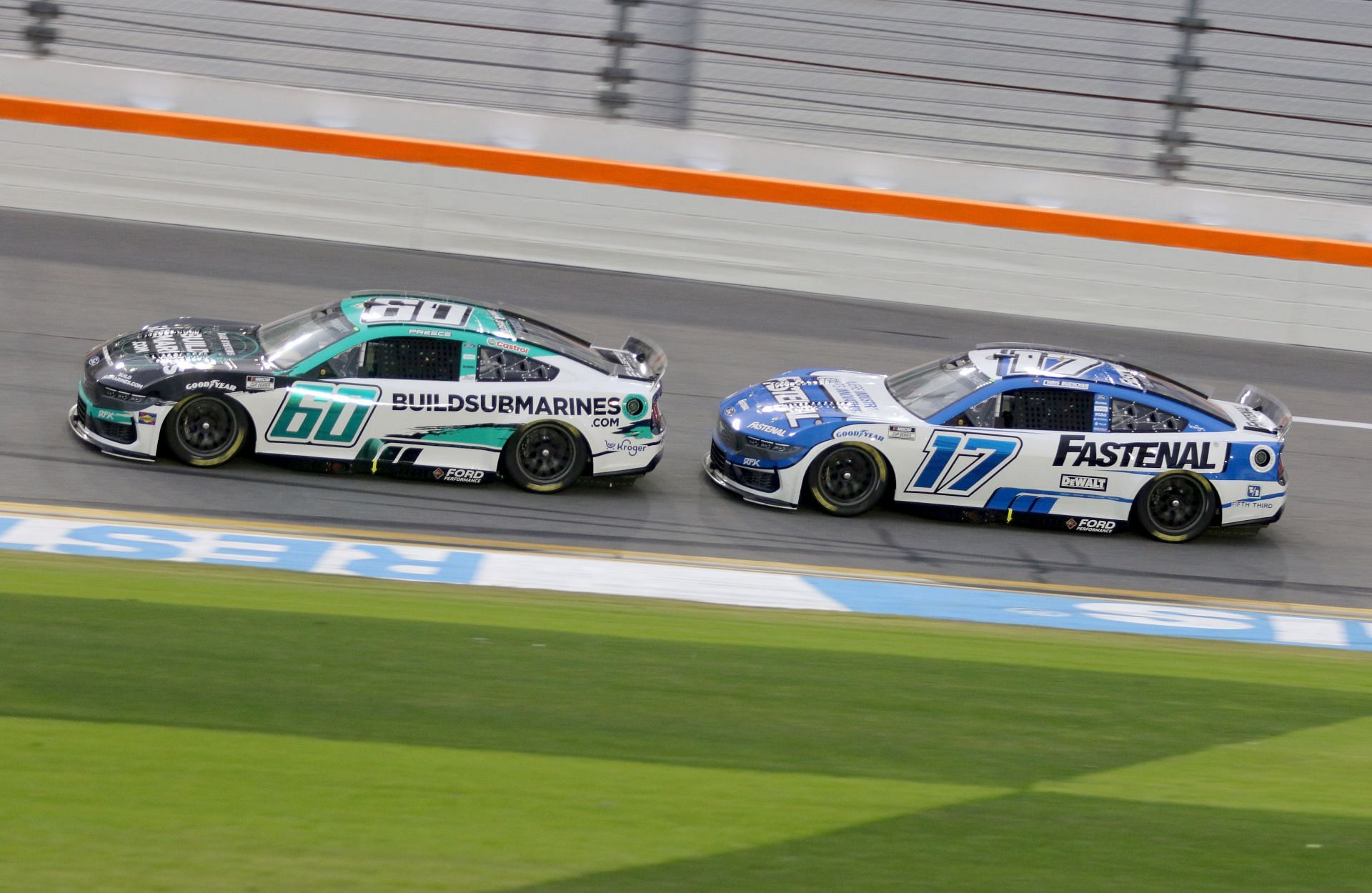 Ryan Preece (60) and Chris Buescher (17) during Daytona 500 practice. Source: Getty