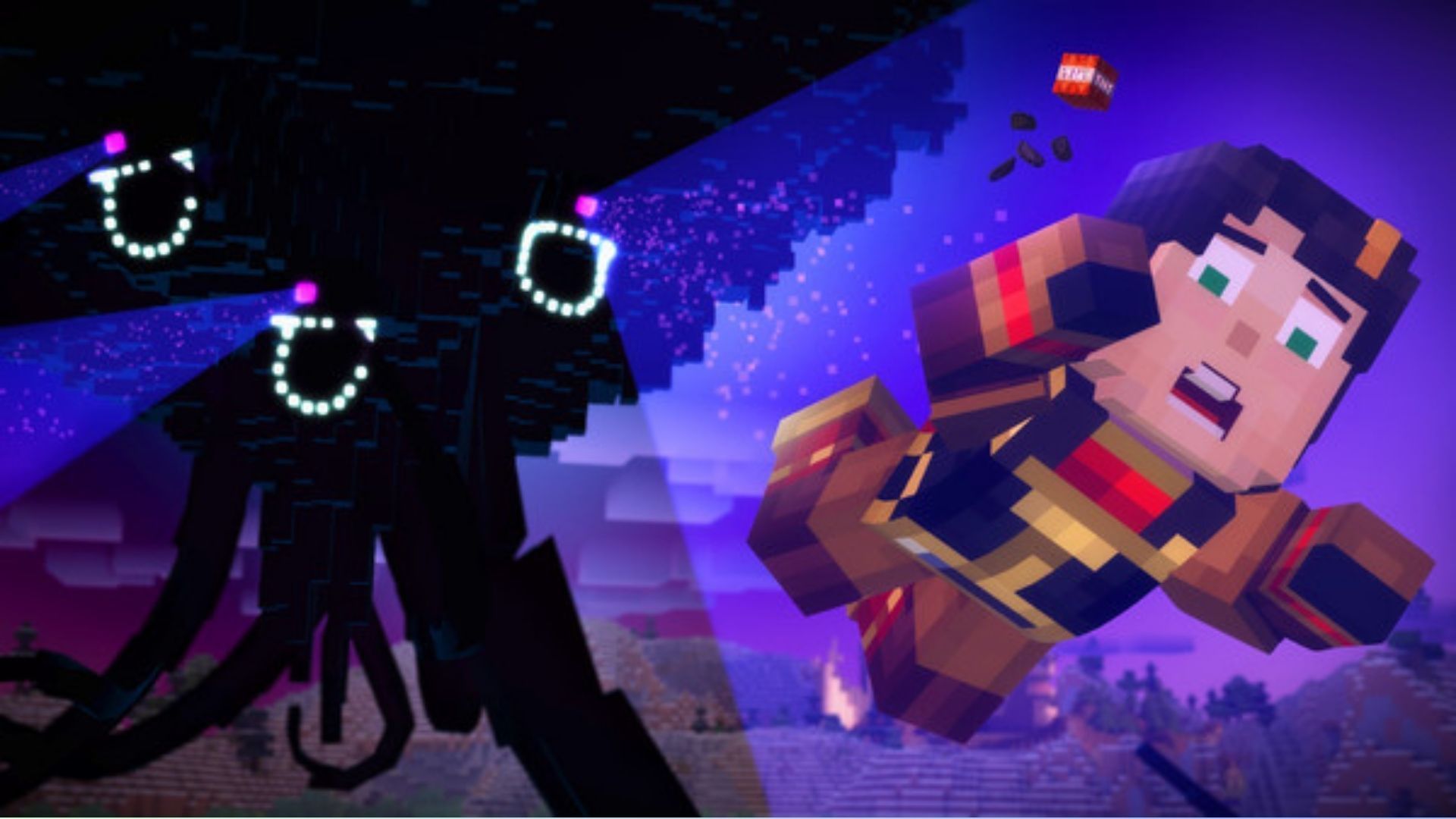 The Wither Storm dealt devastating damage to players and characters (Image via Steam/Minecraft Story mode)