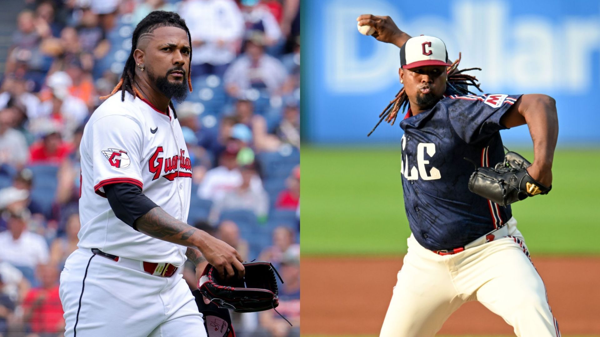 Emmanuel Clase and Luis Ortiz are still on paid leave due to the ongoing investigation (Source: Getty Images)