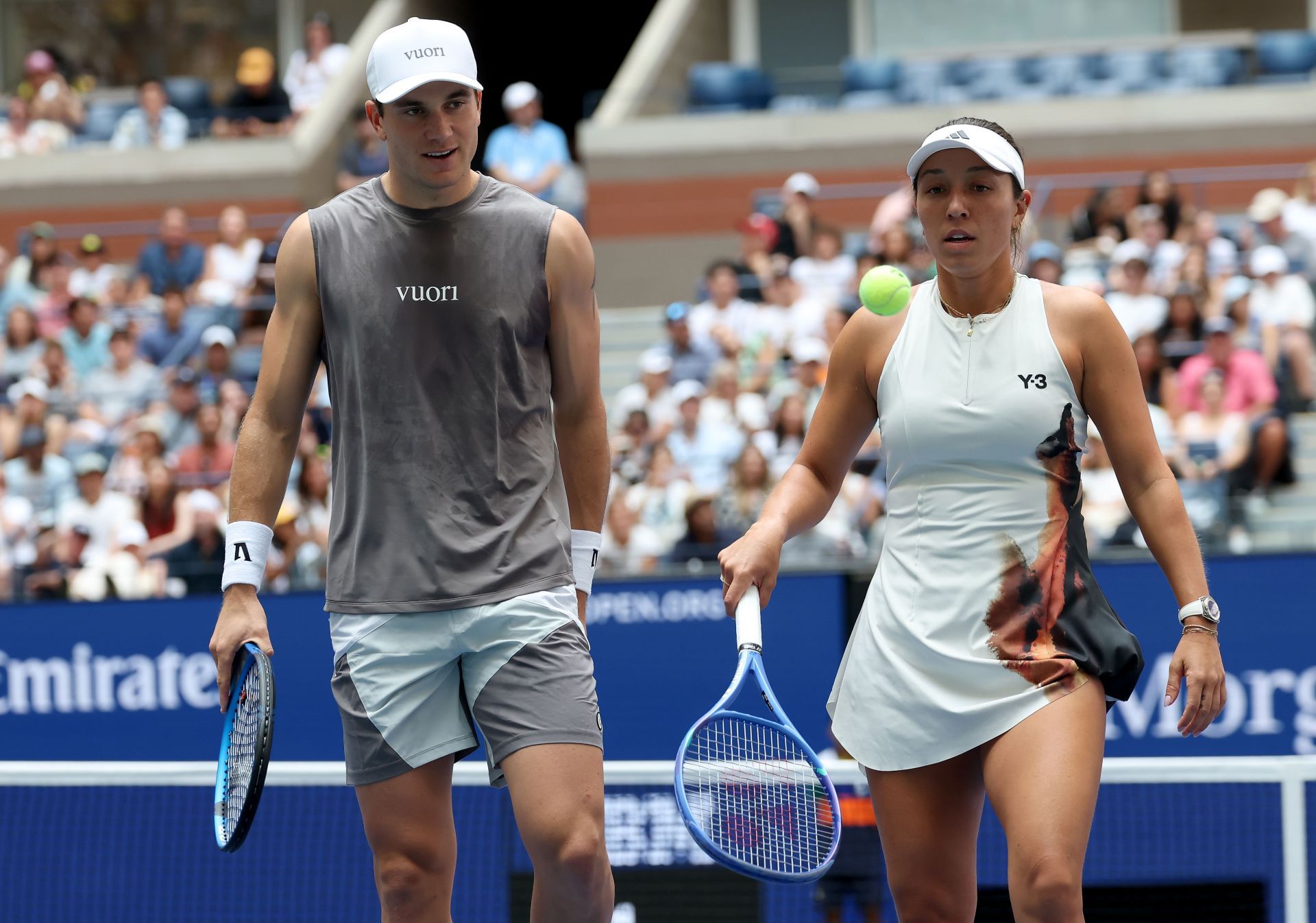 Jack Draper (L) at the US Open 2025. (Photo: Getty)