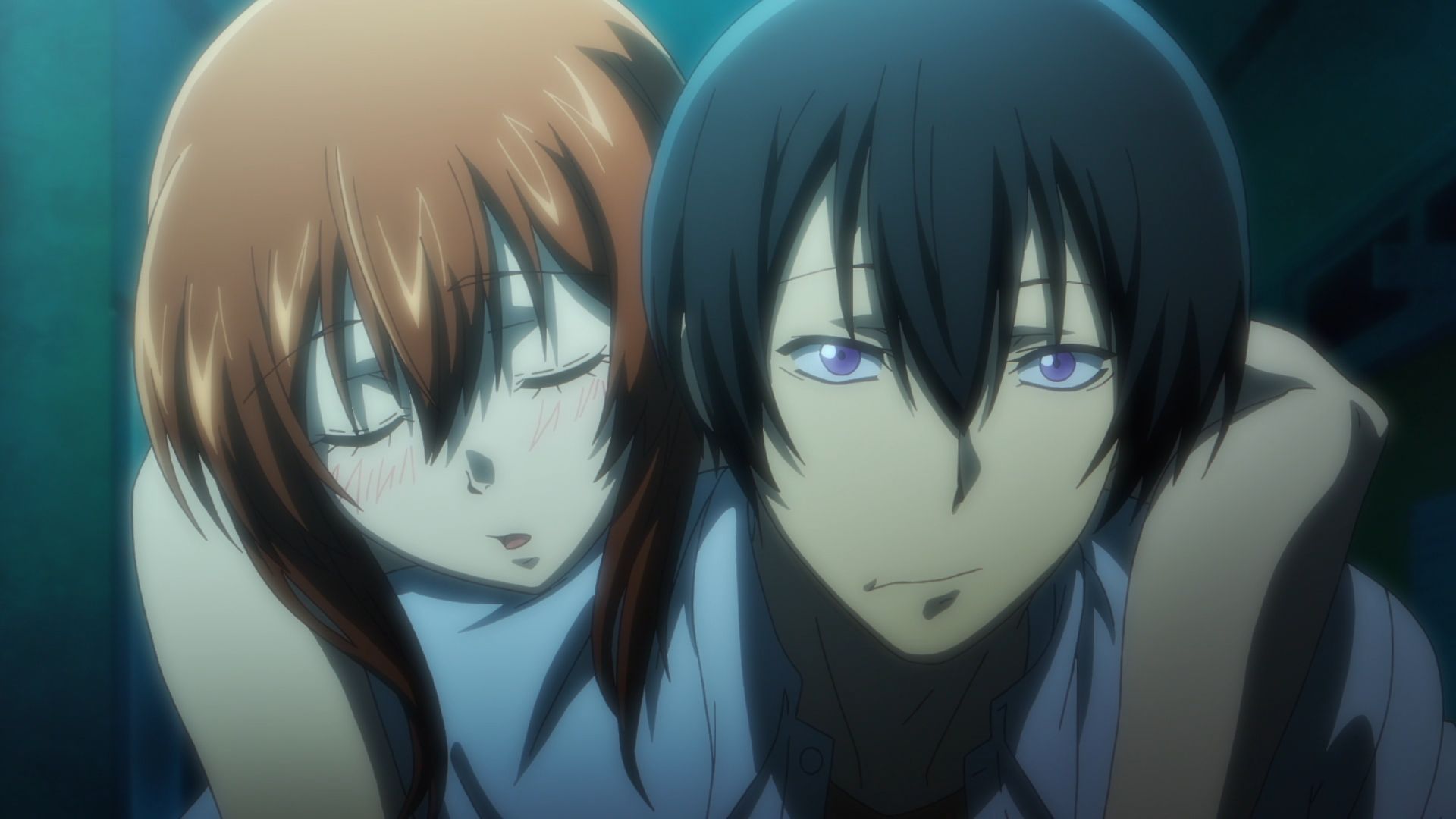 Chisa and Iori as seen in Grand Blue season 2 episode 7 (Image via Zero-G, Liber)