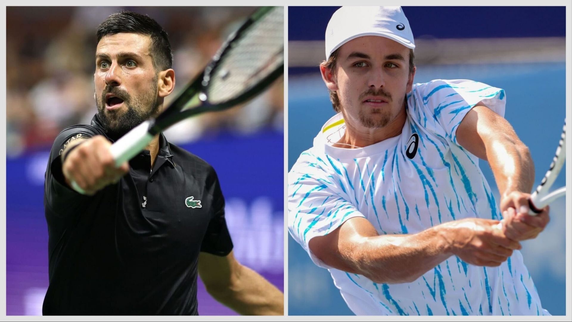 Novak Djokovic vs Zachary Svjada is one of the second-round matches at the US Open 2025. (Photos: Getty)