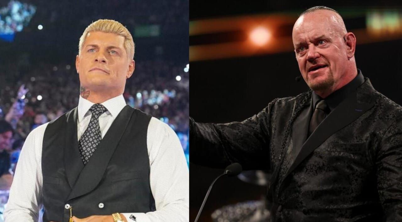 Cody Rhodes (left), The Undertaker (right) [Image credits: wwe.com]