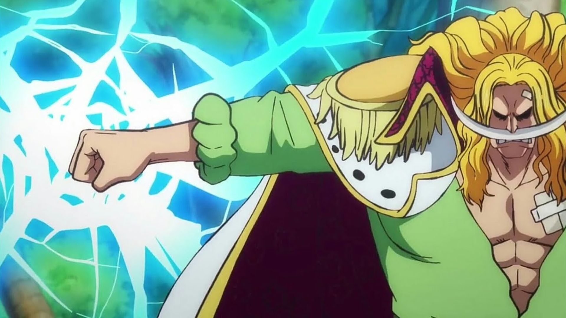 Whitebeard using his Devil Fruit power (Image via Toei Animation)