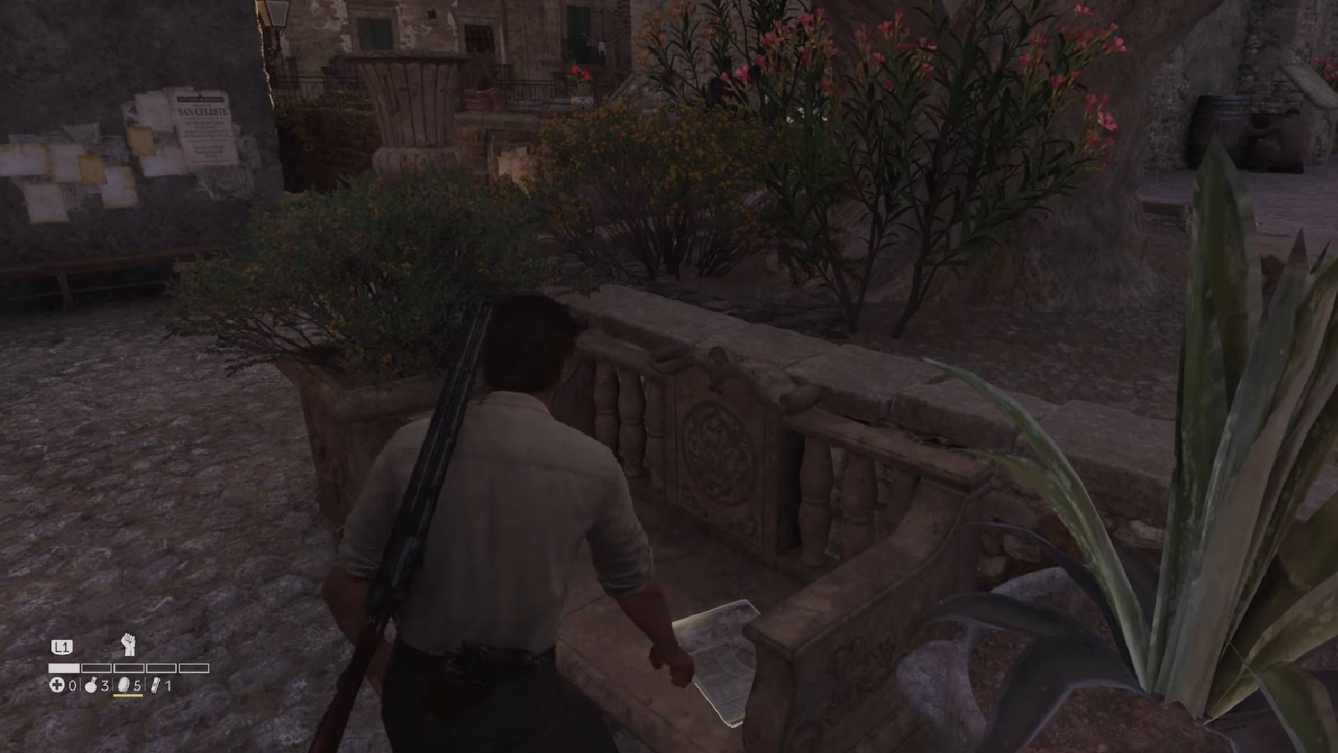 Wheel of Death paper location in Mafia The Old Country (Image via 2K || YouTube/@100Guides)