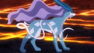 Suicune as seen in the anime (Image via The Pokemon Company)