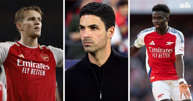 Arsenal boss Mikel Arteta provides Bukayo Saka and Martin Odegaard injury update after their substitution in 5-0 win over Leeds