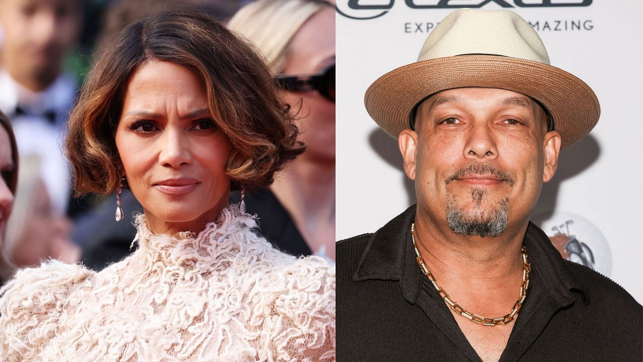 Halle Berry (L), David Justice (R) (Images from - Getty)