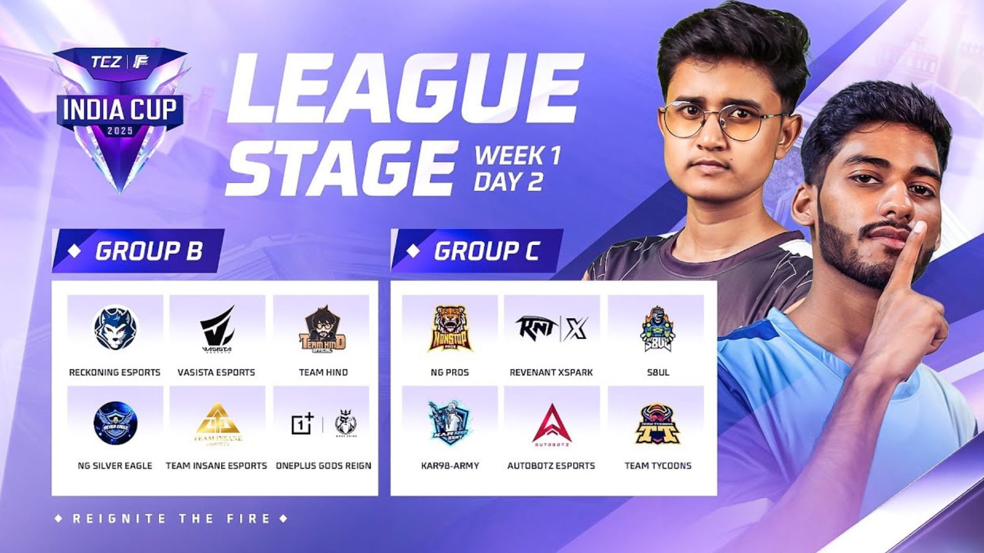 FFMIC 2025 League Day 2 takes place on August 23 (Image via YouTube/Free Fire Max Esports India Official)