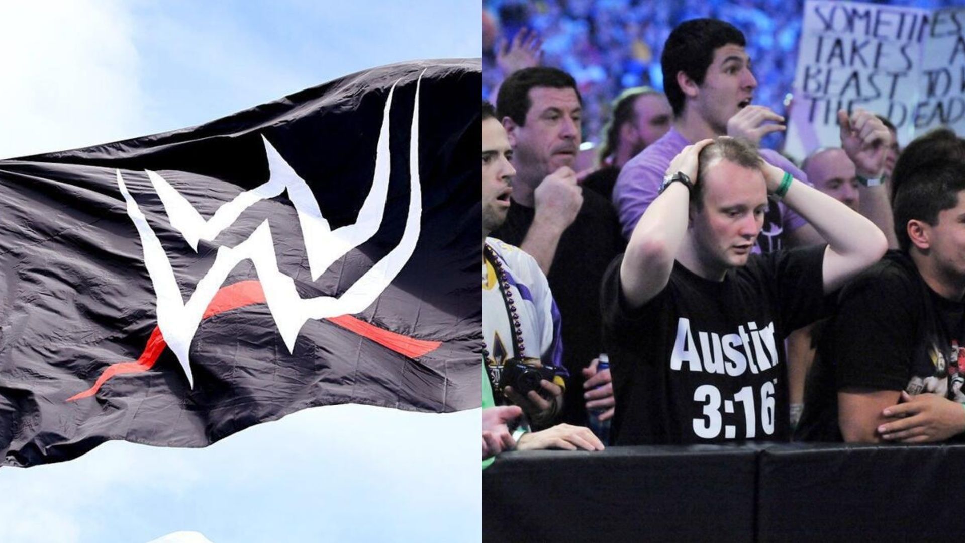 WWE flag, shocked fans [Image Credits: wwe.com]