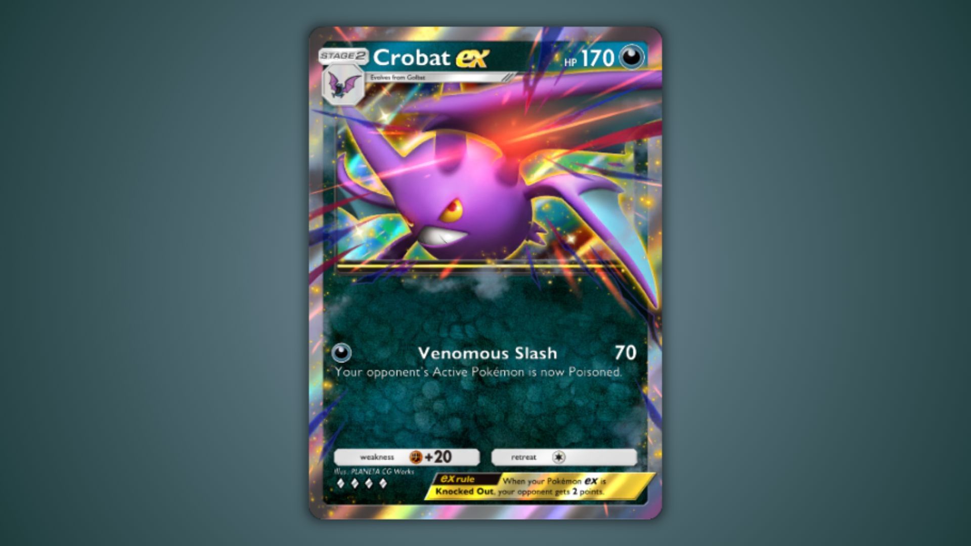 Crobat ex as seen in the game (Image via The Pokemon Company)