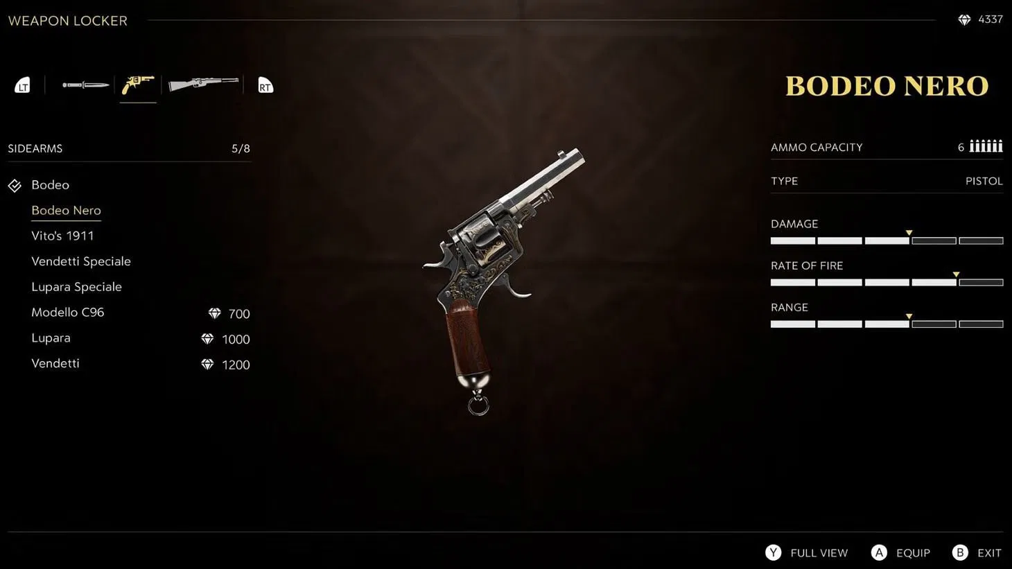Bodeo Nero in Mafia The Old Country (Image via 2K)