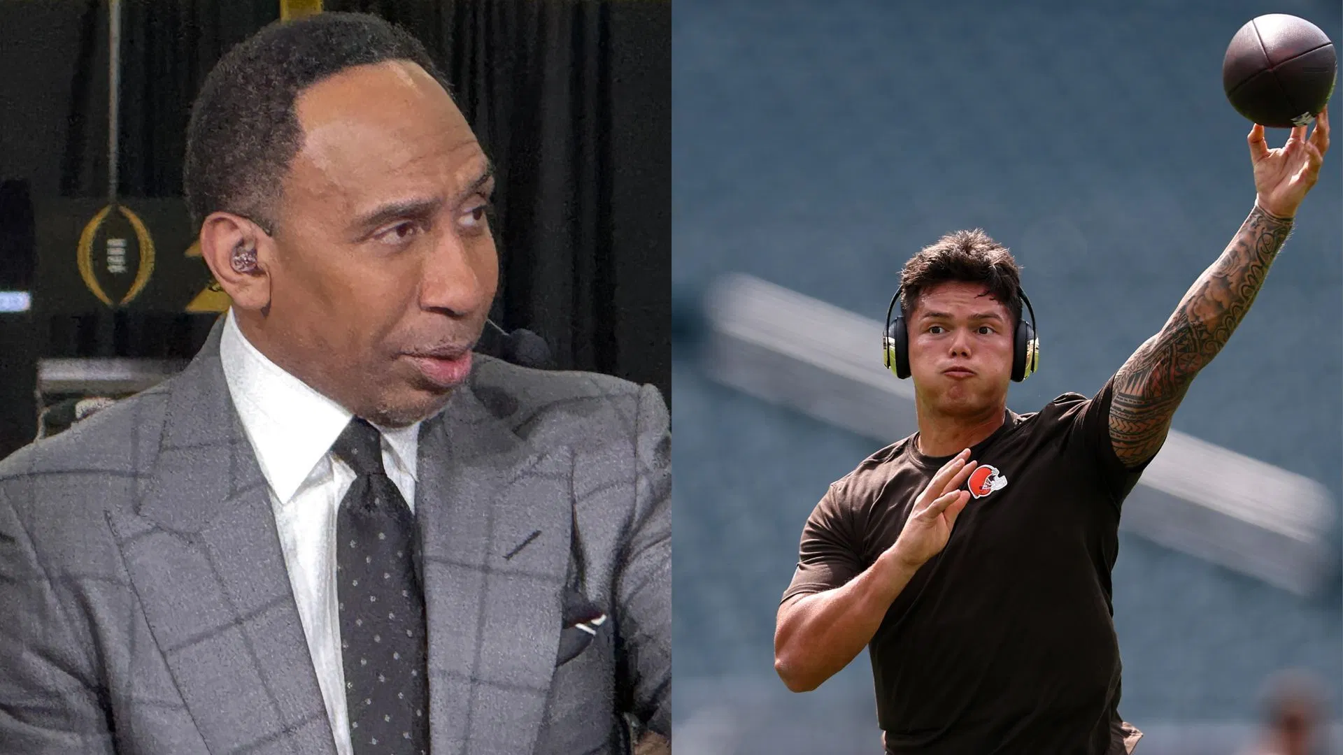 Stephen A Smith X Dillon Gabriel collage