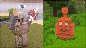 Two Minecraft golems will finally interact with each other