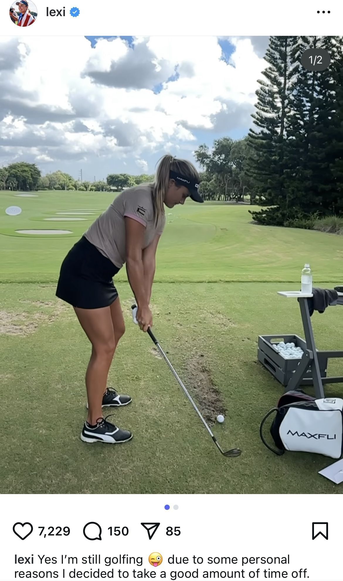 Image taken from Lexi Thompson&rsquo;s Instagram Page _ Source: IG/@lexi
