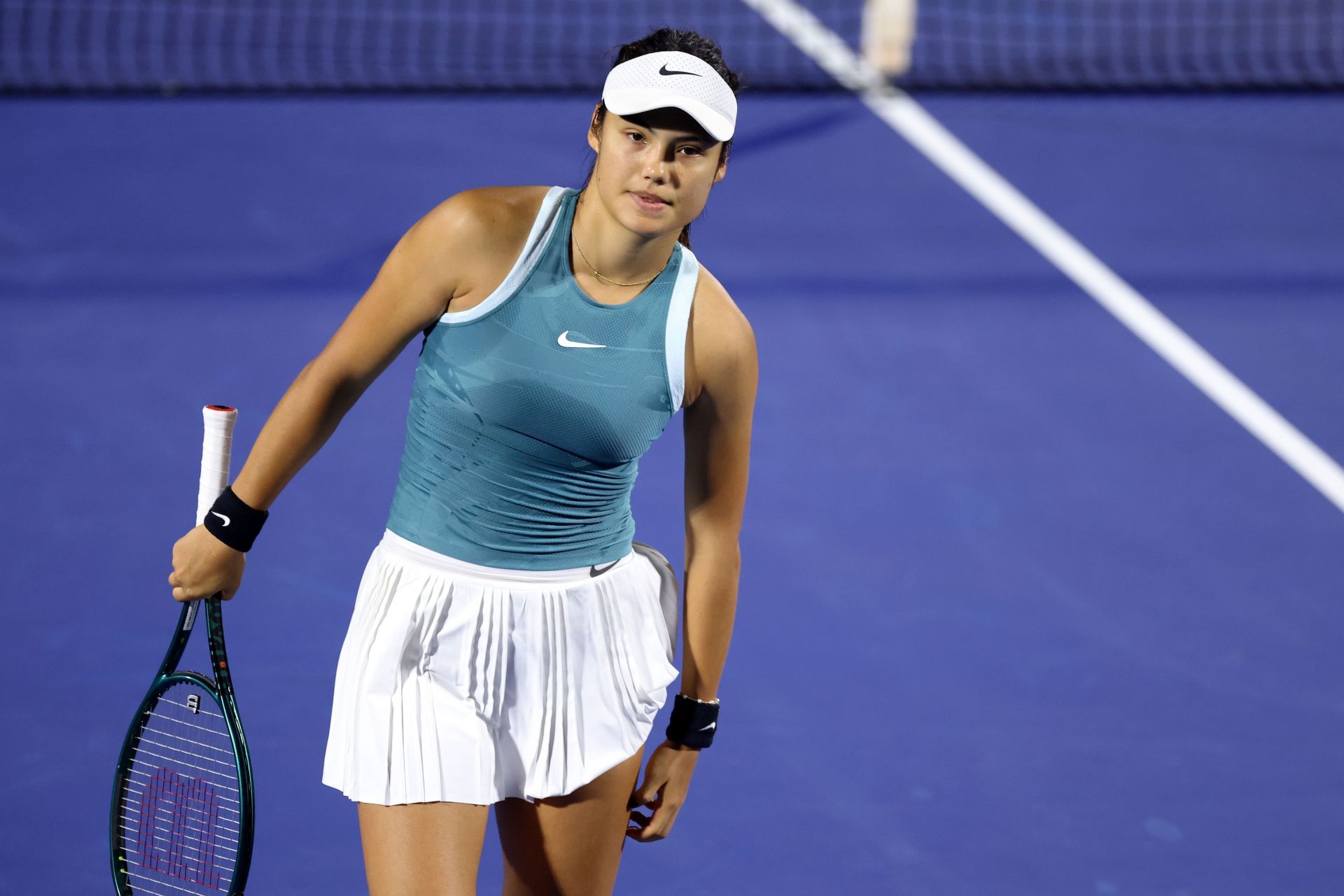 Emma Raducanu had a similar experience to that of Karolina Muchova in Dubai | Image Source: Getty