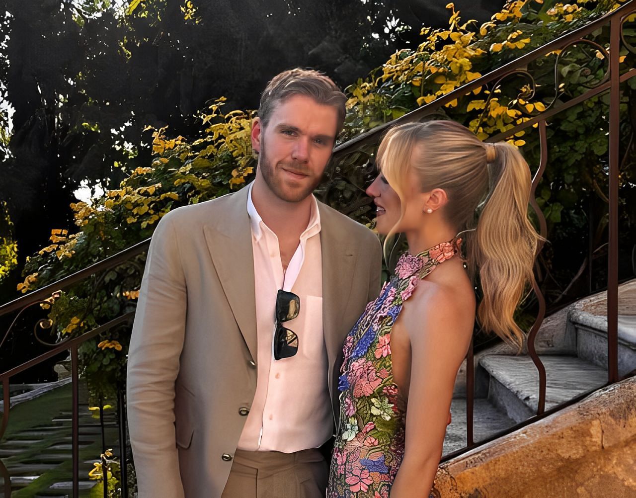 Connor McDavid and his wife Lauren Kyle attended Leon Draisaitl and Celeste Desjardins&rsquo; wedding (Image Credit: IG @laurenkyle1)