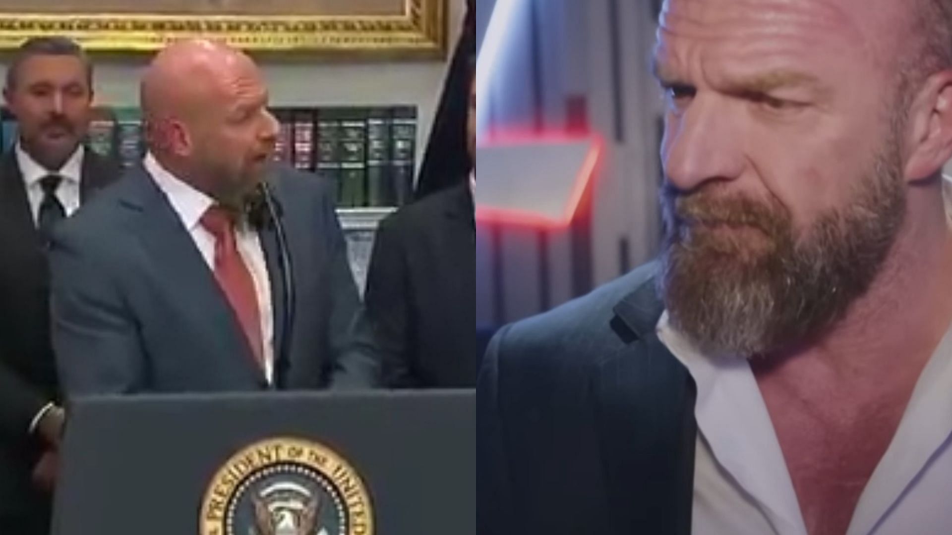 The Game Triple H (Images via Youtube and X)
