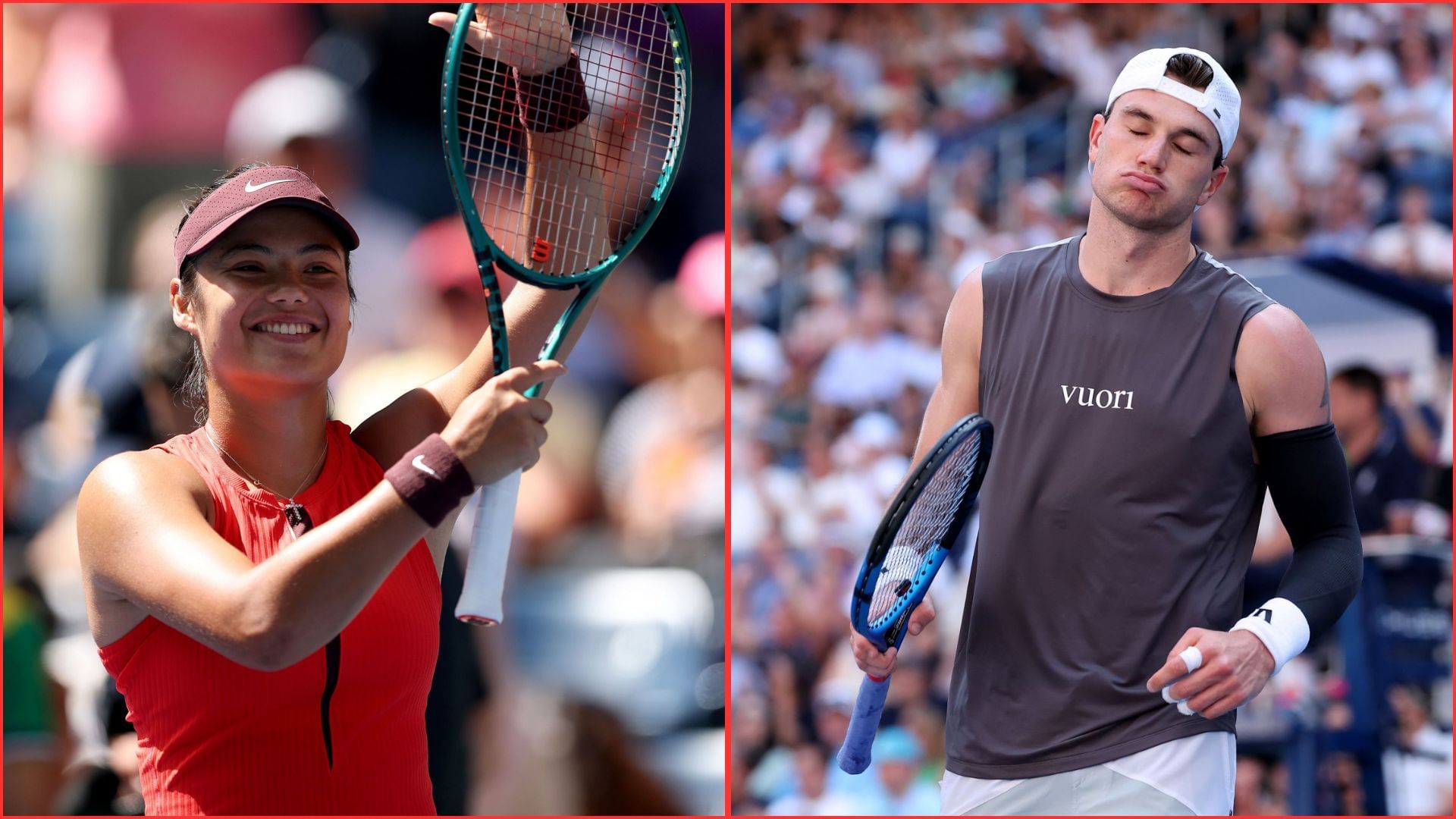 Emma Raducanu (L) Jack Draper (R) | Getty