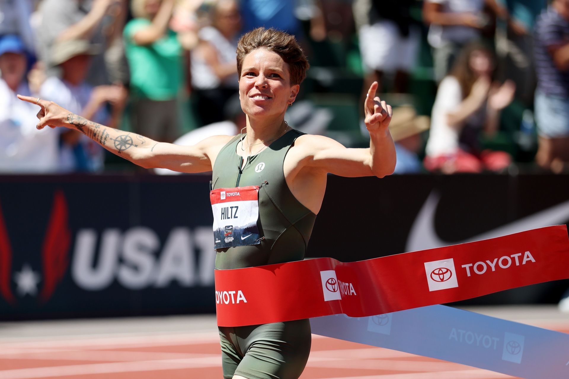 Nikki Hiltz at the 2025 USATF Outdoor Championships - Source: Getty