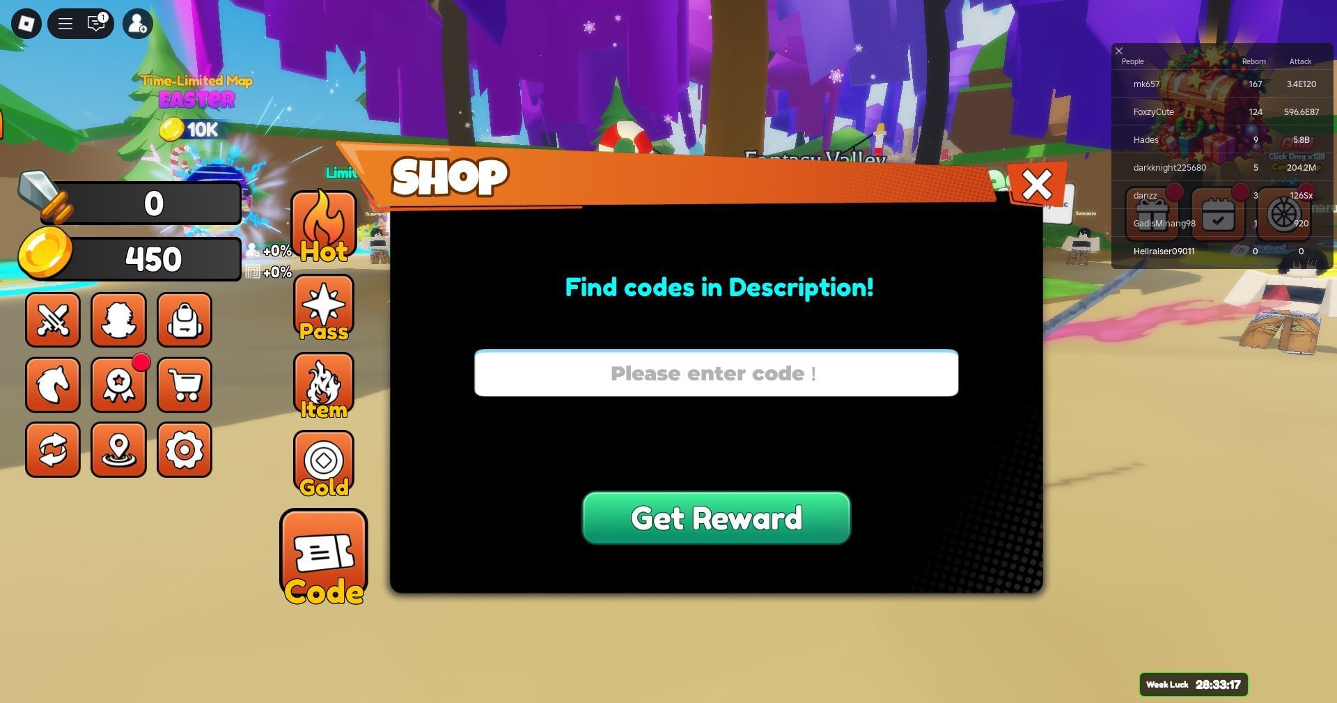 Redeem the code here (Image via Roblox)