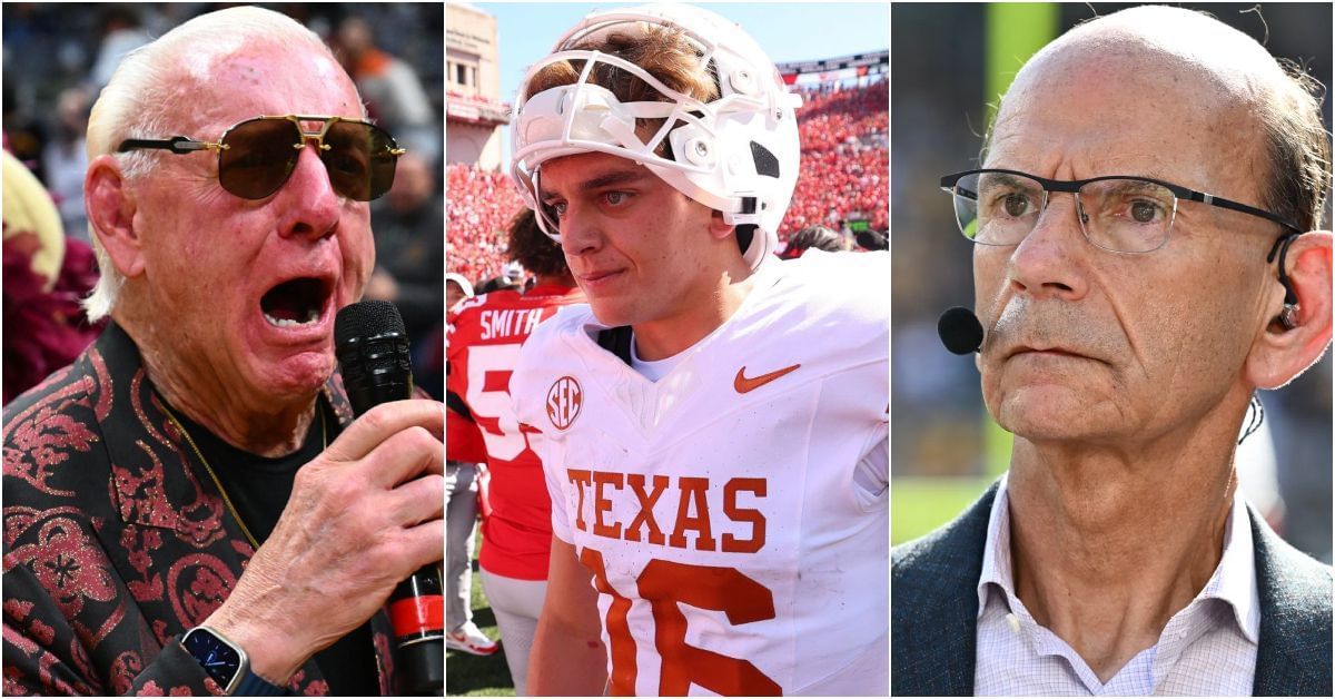 WWE legend Ric Flair rips into Paul Finebaum over &quot;incompetent&quot; Arch Manning analysis after Texas