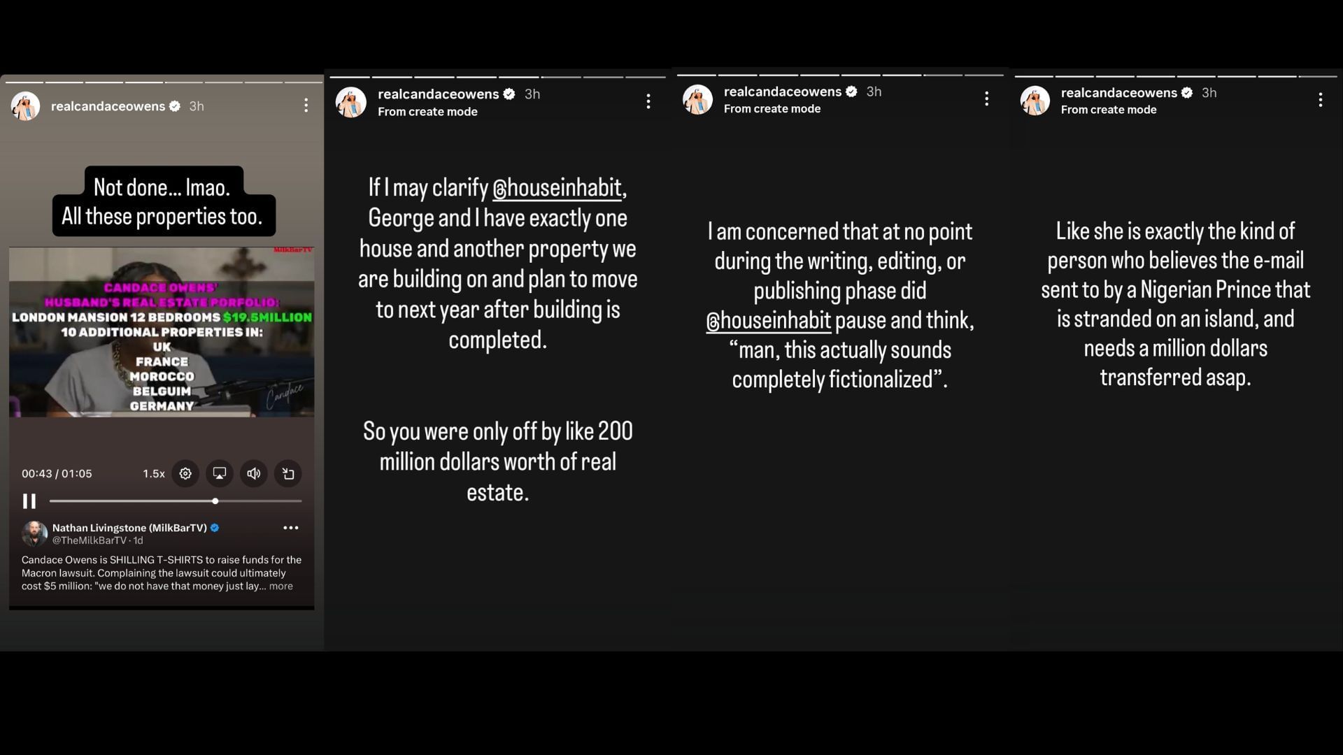 Candace Owens on Instagram (Image via Instagram/@realcandaceowens)